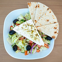 Greek Salad with Pita