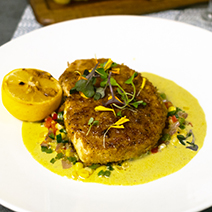 Plantain Crusted Swordfish at Hot Tin Roof