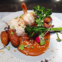 Seared Scallops & KW Pink Shrimp at Hot Tin Roof
